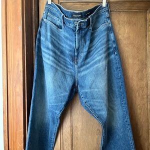 Banana republic high rise straight jeans